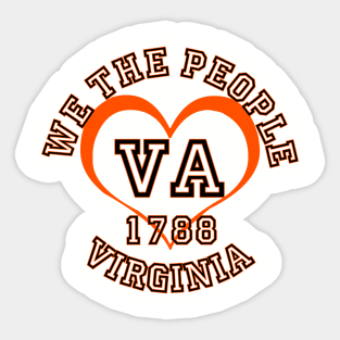Show your Virginia pride: Virginia gifts and merchandise Sticker